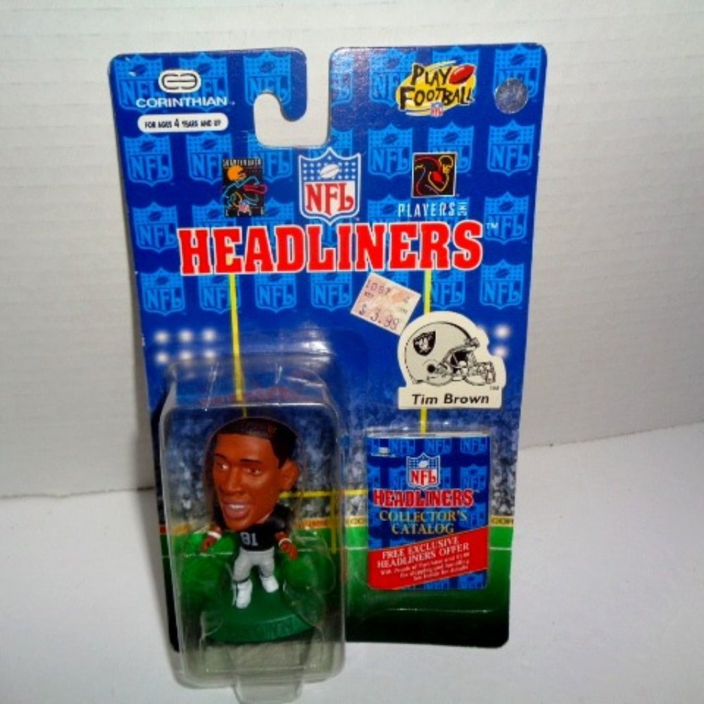 1996 Tim Brown Headliners Figure By Corinthian, 3" Tall Sealed
